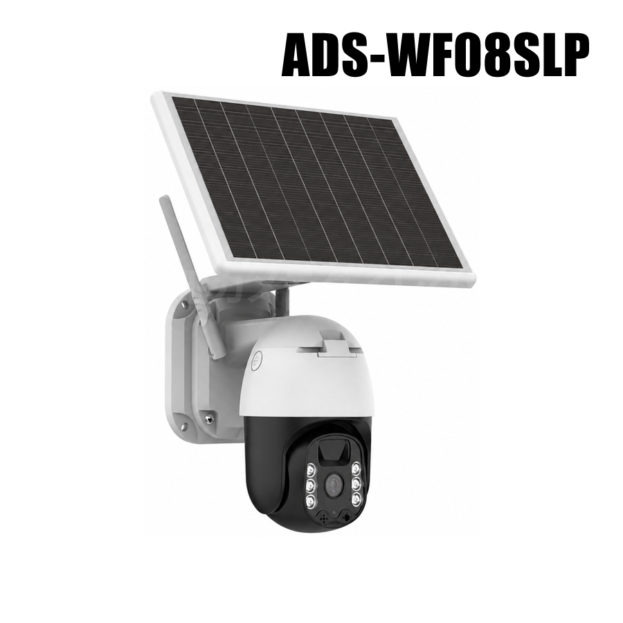 【ADS-WF08SLP】ネットがなくてもOK Wi-Fiダイレクト対応 248万画素 ソーラーIPカメラ（上下・左右操作）（返品不可・代引不可）