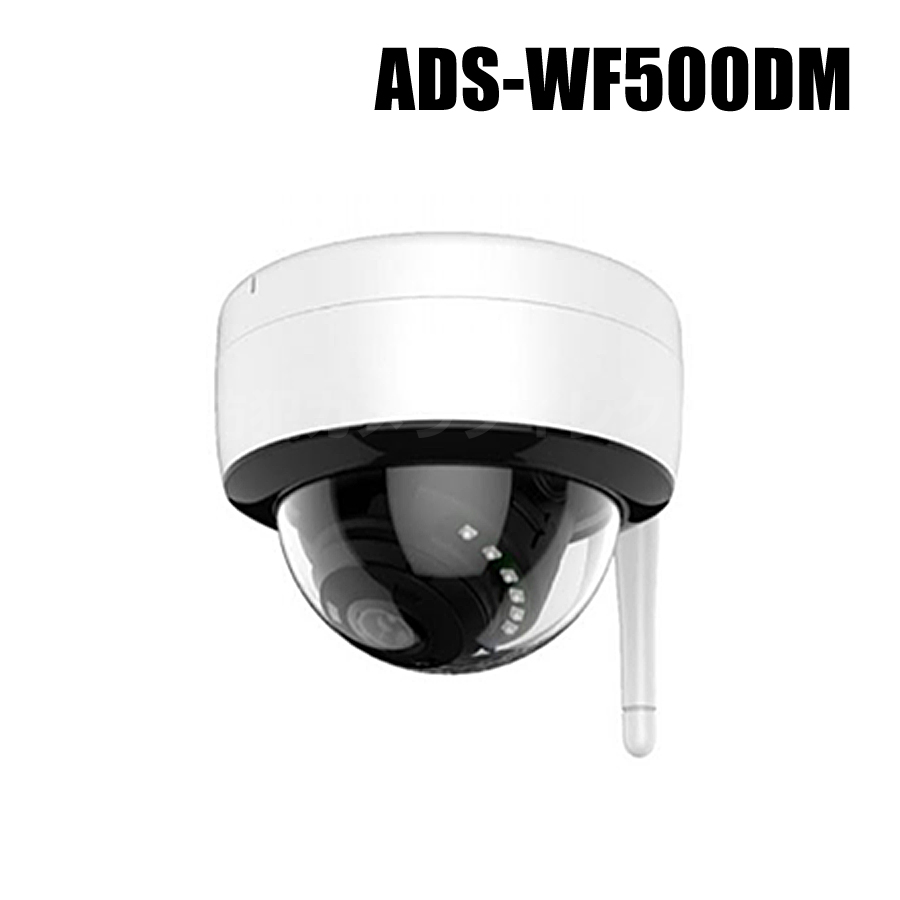 【ADS-WF500DM】ネットがなくてもOK Wi-Fiダイレクト対応 500万画素マイク内蔵SDカード録画Wi-Fiドームカメラ（返品不可・代引不可）