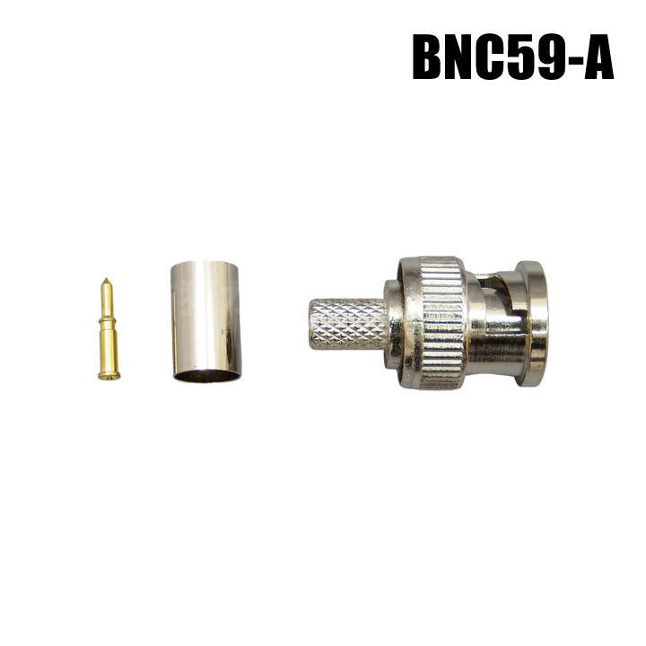 BNCコネクタ 半田付け圧着タイプ [RG59/U]【BNC59-A】 【メール便可】