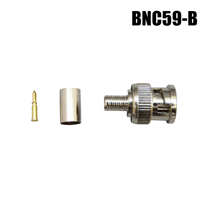 BNCコネクタ 半田付け圧着タイプ [RG59/U]【BNC59-B】 【メール便可】