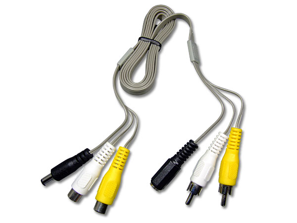 【CT-A041】防犯カメラ・監視カメラ用3芯隙間ケーブル（サッシ・ドア）(FC-1）