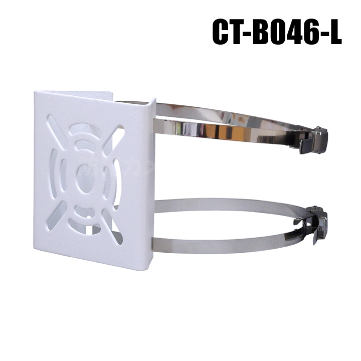 【CT-B046-L】ポール取付金具　単管パイプ・街路灯対応（45～250mm ステンバンド二本 付）