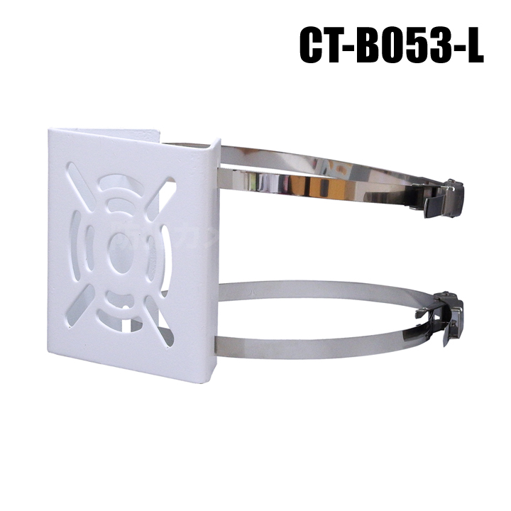 【レターパックプラス可】ポール取付金具 ラチェット式 (65～250mm ステンバンド二本付) 【CT-B053-L】