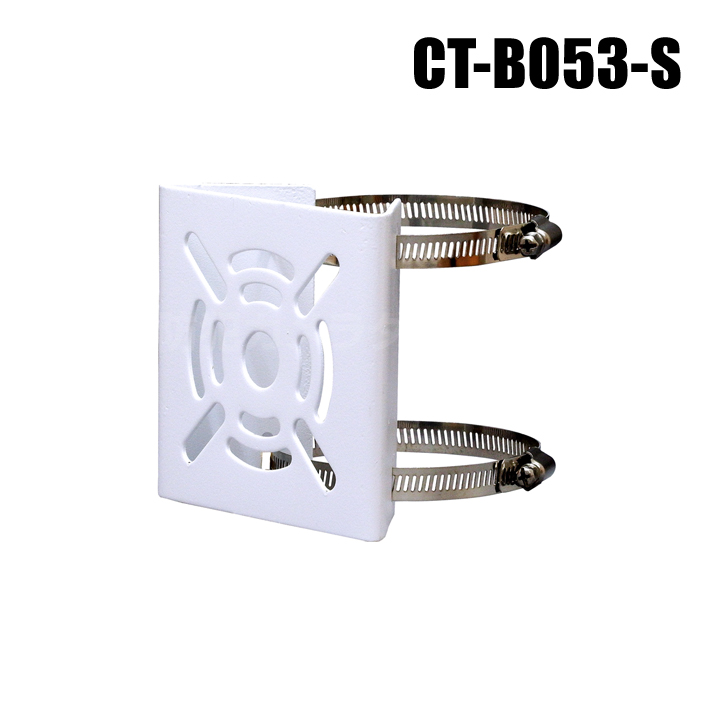 【レターパックプラス可】ポール取付金具 単管パイプ対応 (45～80mm ステンバンド二本付) 【CT-B053-S】
