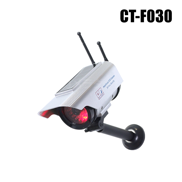 【CT-F030】屋外防雨　ソーラー発電　充電池付きワイヤレス型ダミーカメラ