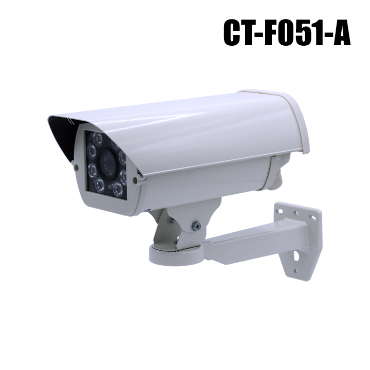 光センサー搭載 赤外線照射ダミーカメラ (金属筐体・コンセント電源・壁面取付台セット) 【CT-F051-A】