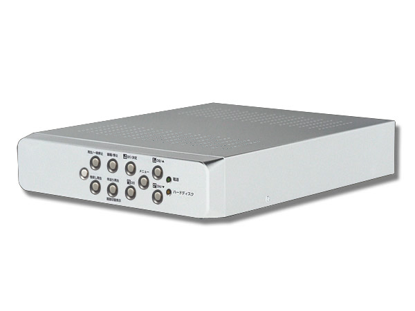 【CT-R001S】4台カメラ接続コンパクトデジタルレコーダー（250GBHD内蔵・シルバー）