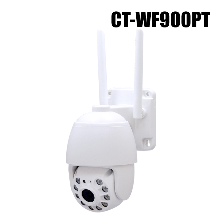 【CT-WF900PT】ネットがなくてもOK Wi-Fiダイレクト対応 4MP SDカード録画 AI自動追尾 上下・左右操作 IPカメラ