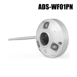 【ADS-WF01PN】ネットがなくてもOK Wi-Fiダイレクト対応 魚眼レンズ搭載 248万画素 パノラマカメラ（返品不可・代引不可）