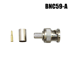 BNCコネクタ 半田付け圧着タイプ [RG59/U]【BNC59-A】 【メール便可】