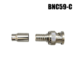 BNCコネクタ 差込式圧着タイプ [RG59/U]【BNC59-C】 【メール便可】