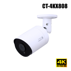 8MP SONY製STARVIS 赤外線暗視カメラ (4K AHD/TVI/CVI/CVBS) 屋内外両用 【CT-4KX808】