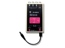 【CT-A038】防犯カメラ・監視カメラ用映像信号3分配機 (RCAコネクター/VS-3RCA)