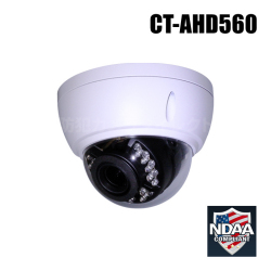 【CT-AHD560】220万画素 フルHD 電動ズーム オートフォーカス 防破壊防雨ドーム型 AHDカメラ（f=3.0～10.5mm）
