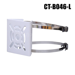 【CT-B046-L】ポール取付金具　単管パイプ・街路灯対応（45～250mm ステンバンド二本 付）
