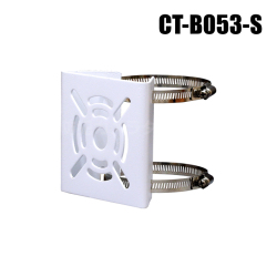 【レターパックプラス可】ポール取付金具 単管パイプ対応 (45～80mm ステンバンド二本付) 【CT-B053-S】