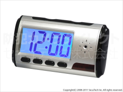 TO:CA デジタル置き時計 CT-C113】200万画素 デジタル置き時計型録画カメラIII 黒 防犯カメラ