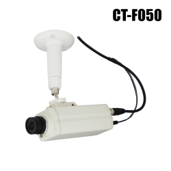 【CT-F050】屋内用精巧ボックス型ダミーカメラ（本物志向・レンズ付き）