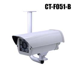 光センサー搭載 赤外線照射ダミーカメラ (金属筐体・コンセント電源・天吊取付台セット) 【CT-F051-B】