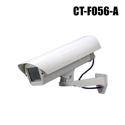 ダミーカメラ ロングハウジング LED点滅 (アルミ筐体 乾電池) 国内組立 取付台セット 【CT-F056-A】