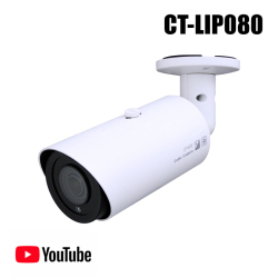 CT-LIP080】500万画素 屋外用 Youtubeライブ配信バレットカメラ