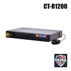 【CT-R1200】H.265 5MP対応 AHD/HD-TVI/CVBS 16chデジタルレコーダー（HDD1～10TB選択）