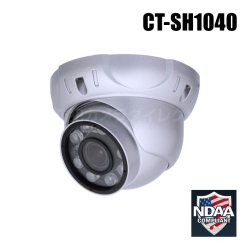 【CT-SH1040】210万画素 耐塩・防水 IP68・電動ズーム　赤外線暗視　AHD ドームカメラ（AHD/TVI/CVI/CVBS 選択可）