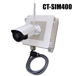 【CT-SIM400】SIMカード装填 遠隔監視可能 500万画素SDカード録画 赤外線防雨型Wi-Fiカメラ