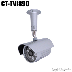 【CT-TVI890】500万画素 防雨 赤外線暗視 3in1 TVI カメラ（f=4.0mm）