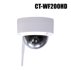 【CT-WF200HD】ネットがなくてもOK Wi-Fiダイレクト対応 500万画素 SDカード録画 赤外線防雨型 Wi-Fiドームカメラ