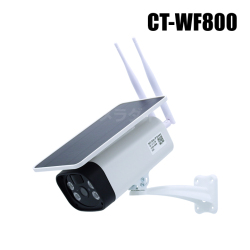 【CT-WF800】210万画素 SDカード録画 ソーラー 充電 バッテリー式 Wi-Fiカメラ 工事不要 強盗対策 盗難対策