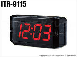 【ITR-9115】SDカードレコーダー内蔵 置き時計型カメラ