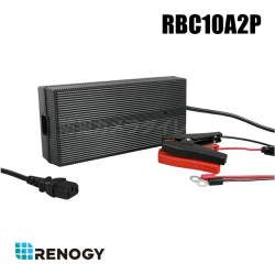 【RBC10A2P】Renogy リン酸鉄 リチウムイオンバッテリー 専用充電器 24V 10A AC-DC充電器 操作簡単 PSE認証済み （返品不可・代引不可）