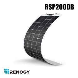 【RSP200DB】レノジー RENOGY フレキシブル ソーラーパネル 200W 単結晶 12V MC4コネクタータイプ 省エネ 持ち運びに便利 （返品不可・代引不可）