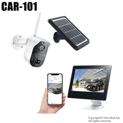 CAR-101 ソーラーバッテリー無線カメラ&モニターセットモニター防犯カメラ 楽天市場】メーカー直販 保証2年 CAR-101 ソーラー バッテリー