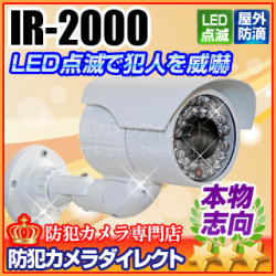 【IR-2000】マザーツール社製 屋外設置型ダミーカメラ（防滴型）