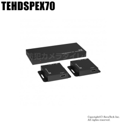 TEHDSPEX70】4K30Hz対応HDMI延長2分配器（代引不可・返品不可） 防犯