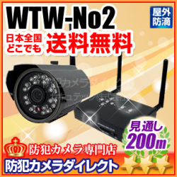 【WTW-No2】100万画素 デジタル無線カメラセット（WTW-No.2）［返品不可］