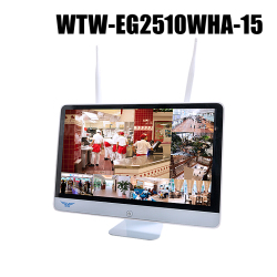 【WTW-EG2510WHA-15】 IPカメラシリーズ用 大型16インチモニタ一体型ネットワークレコーダー 10chモデル（2～8TB選択）（代引不可・返品不可）