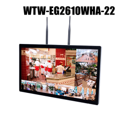 【WTW-EG2610WHA-22】 IPカメラシリーズ用 大型22インチモニタ一体型ネットワークレコーダー 10chモデル（2～8TB選択）（代引不可・返品不可）