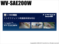 【WV-SAE200W】Panasonic i-PRO SmartHD ネットワークカメラ用 i-VMD 機能拡張ソフトウェア（代引不可・返品不可）