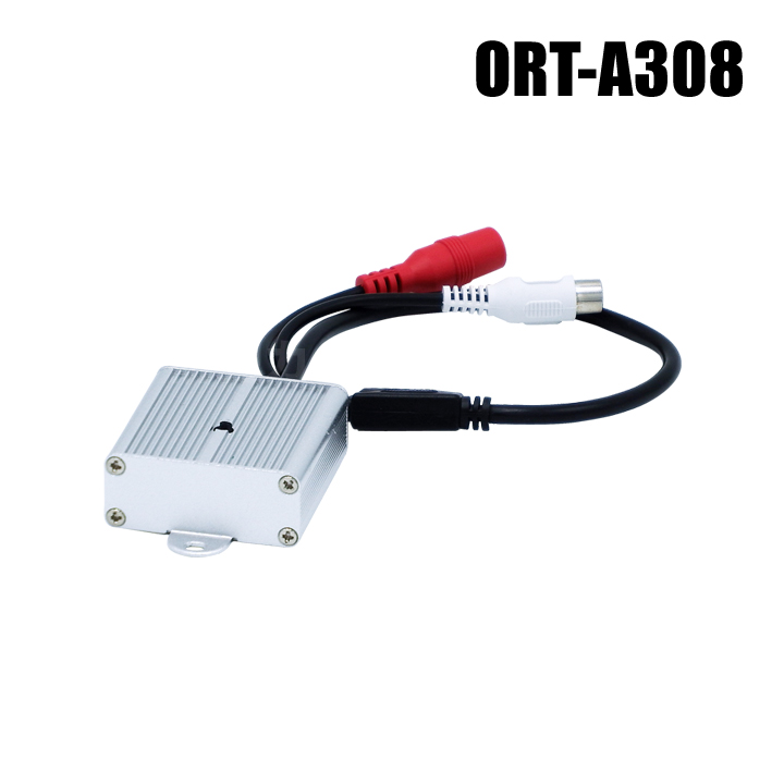 【レターパックプラス可】【ORT-A308】 集音マイク 高感度 音量調整アンプ内蔵　（屋内用 高耐久アルミ合金）アウトレット品