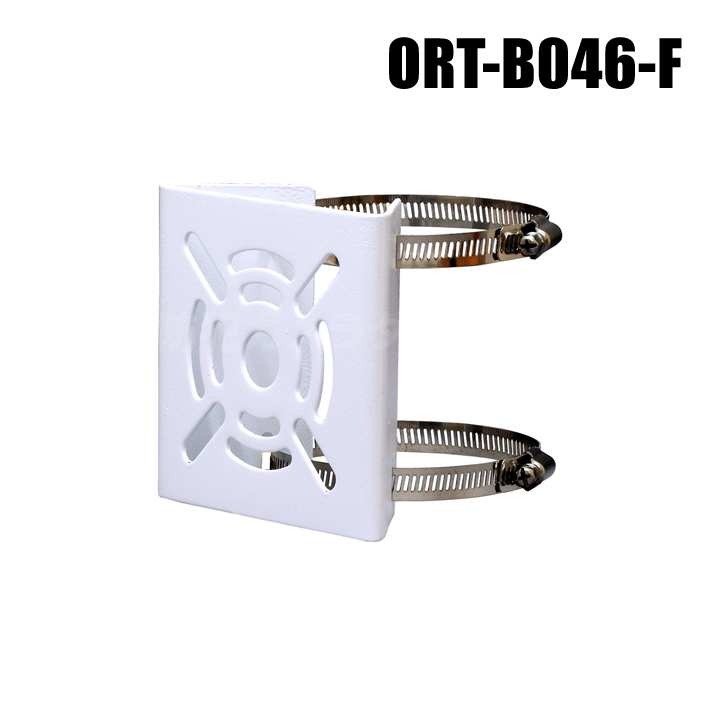 【ORT-B046-F】ポール取付金具　単管パイプ対応（45～100mm ステンバンド二本付）