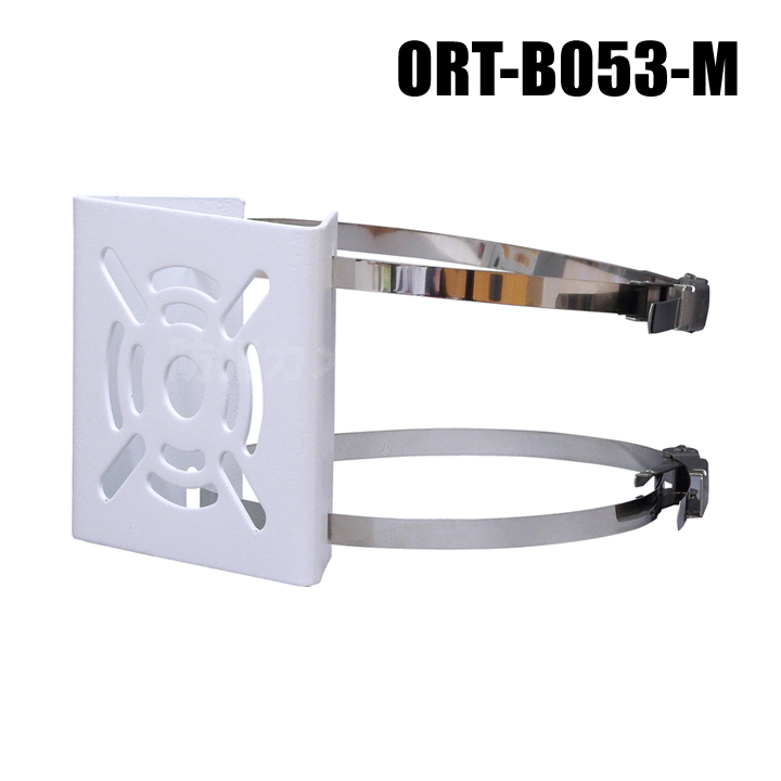 【レターパックプラス可】ポール取付金具 ラチェット式 (65～160mm ステンバンド二本付) 【ORT-B053-M】