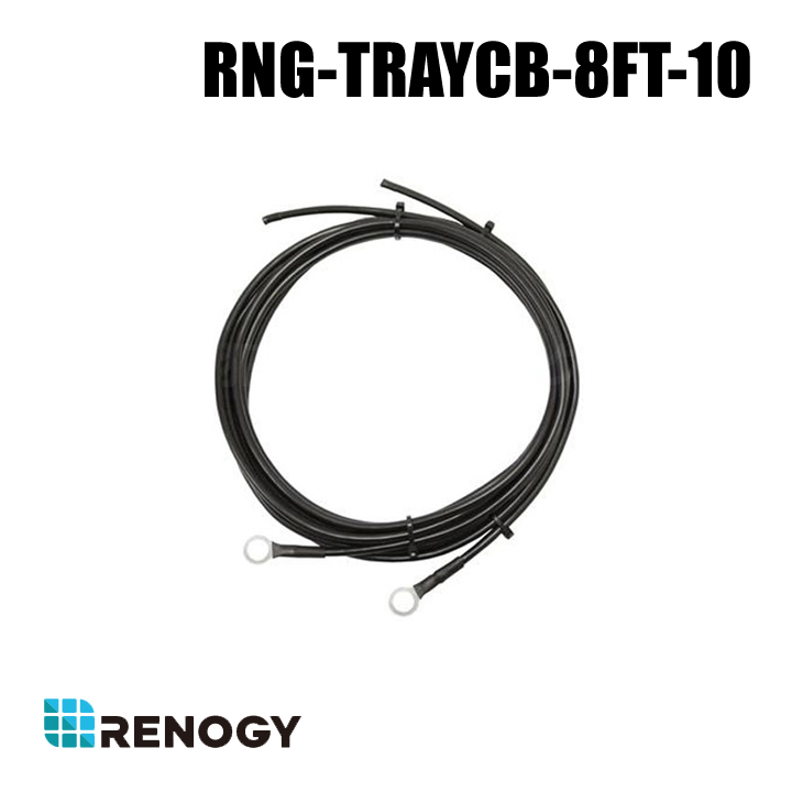 【RNG-TRAYCB-8FT-10】レノジー RENOGY バッテリー～チャージコントローラー間用ケーブル 2.4m 5.5SQ （返品不可・代引不可）