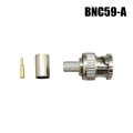 BNCコネクタ 半田付け圧着タイプ [RG59/U]【BNC59-A】 【メール便可】