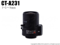 【CT-A231】防犯カメラ・監視カメラ用バリフォーカルレンズ（f=3～8mm）