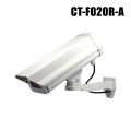ダミーカメラ ロングハウジング LED点滅 (アルミ筐体 乾電池) 国内組立 取付台セット 【CT-F020R-A】