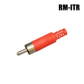 RCA（オス）赤 [RoHS対策済] 【RM-ITR】 【メール便可】