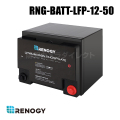 【RNG-BATT-LFP-12-50】レノジー RENOGY リチウム イオン バッテリー 12V 50Ah 640Wh サイクル2000回以上 BMS保護 並列可 （返品不可・代引不可）